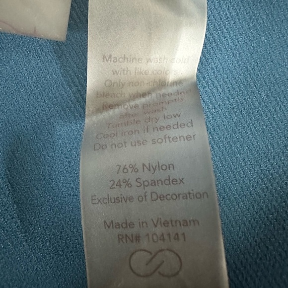 CALIA by Carrie Underwood Dark Teal High Waist Ribbed Workout 7/8 Leggings, XXL - Picture 4 of 8